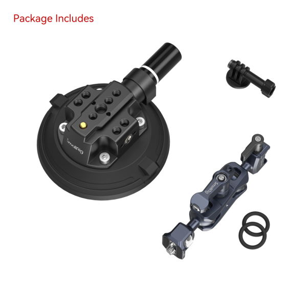 SmallRig 4236B Araç Çekimi için  4'' Vantuzlu Kamera Montaj Kiti