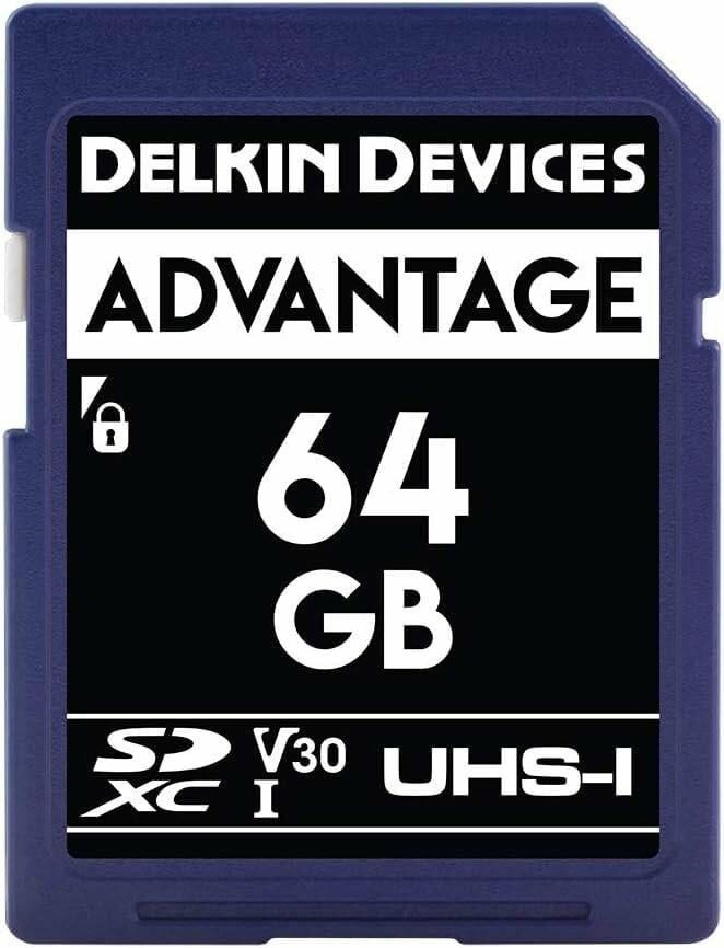 Delkin Devices 64GB Advantage 100/80MB/s UHS-I V30 SDXC Hafıza Kartı
