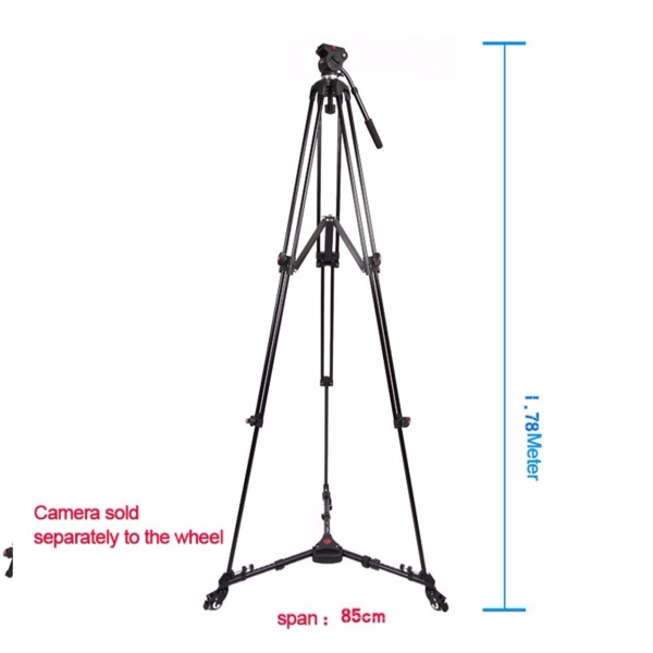 Jieyang JY0606CD Profesyonel Carbon Fiber (Çift Kol) Tripod