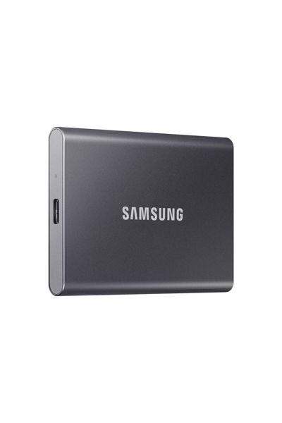 Samsung T7 1 Tb Usb 3.2 Gen 2 (10gbps, Type-c) Taşınabilir Ssd Gri Mu-pc1t0t MU-PC1T0T/WW