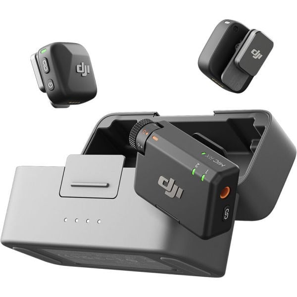 DJI Mic Mini 2 Kişilik Kompakt Dijital Kablosuz Mikrofon Sistemi (2TX+1RX+Charging Case)