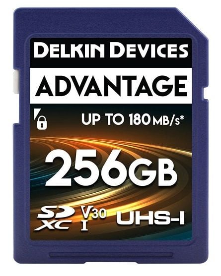 Delkin Devices 128GB Advantage 180/150MB/s UHS-I V30 SDXC Hafıza Kartı