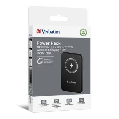 VERBATIM 32245 Powerpack 10K mAh BCK MCP-10BK