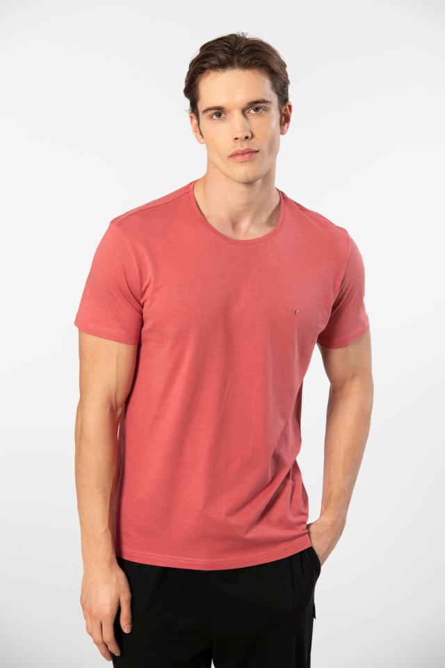 Cacharel Erkek Bisiklet Yaka T-shirt