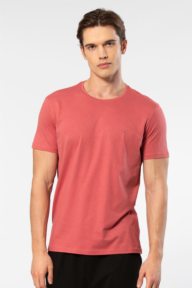 Cacharel Erkek Bisiklet Yaka T-shirt