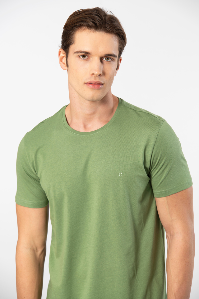 Cacharel Erkek Bisiklet Yaka T-shirt