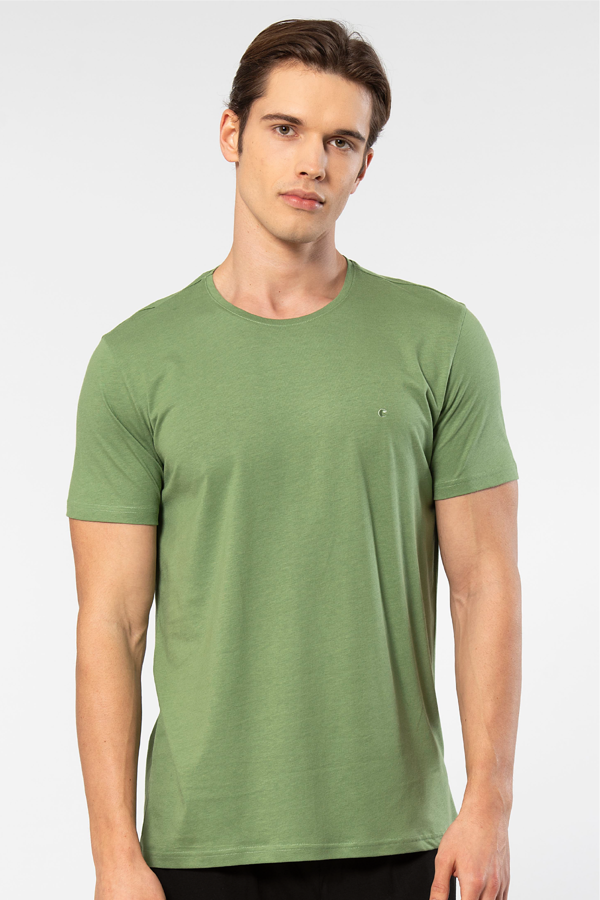 Cacharel Erkek Bisiklet Yaka T-shirt