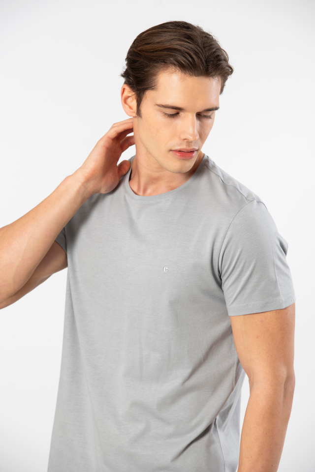 Cacharel Erkek Bisiklet Yaka T-shirt