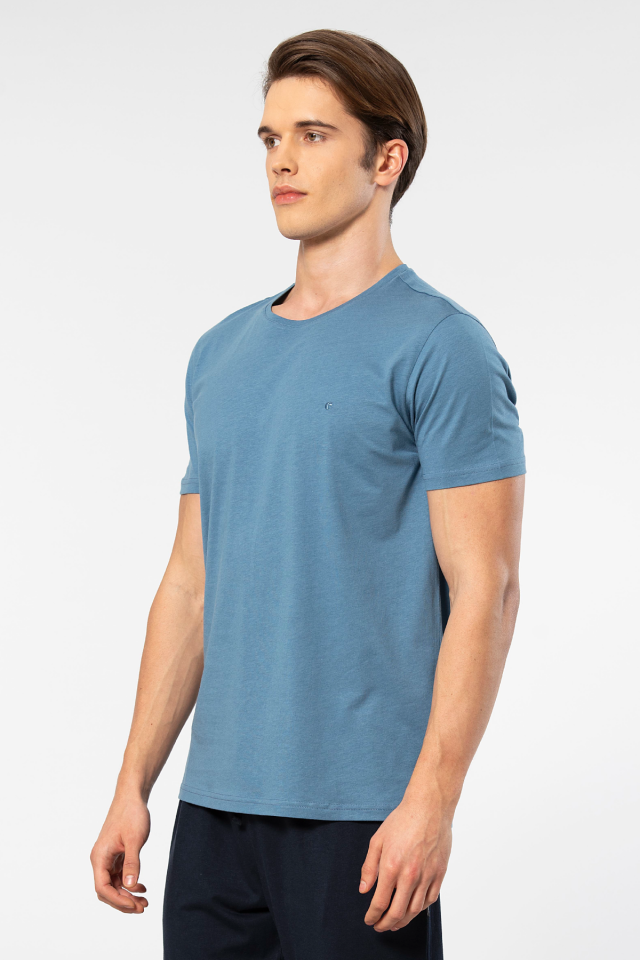 Cacharel Erkek Bisiklet Yaka T-shirt