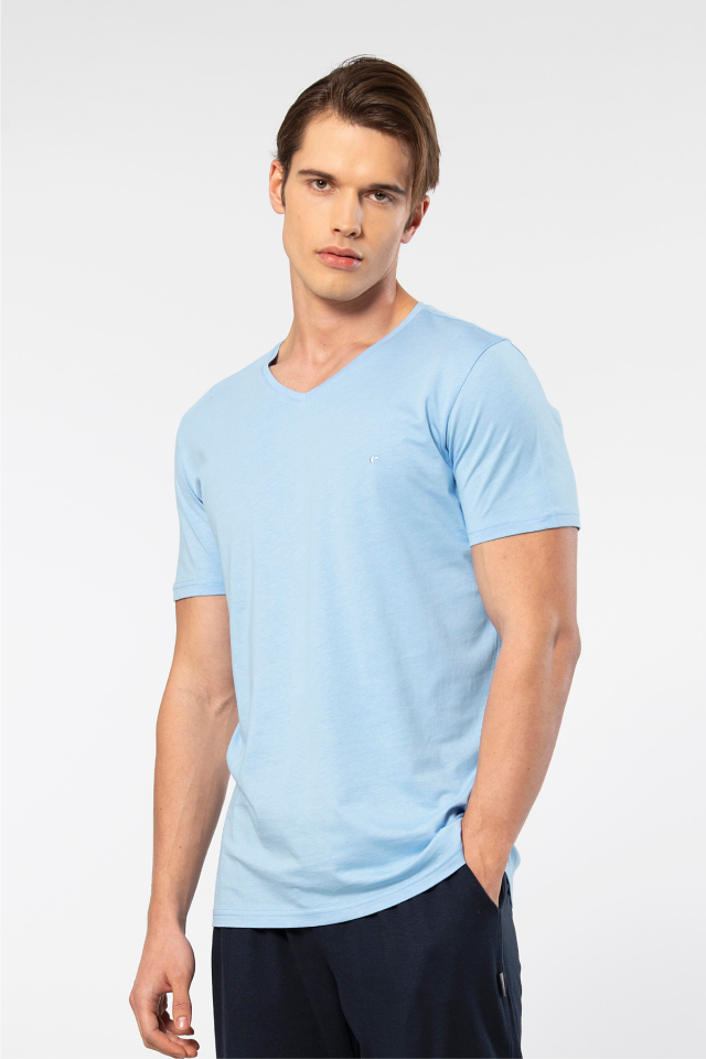 Cacharel Erkek V Yaka T-shirt