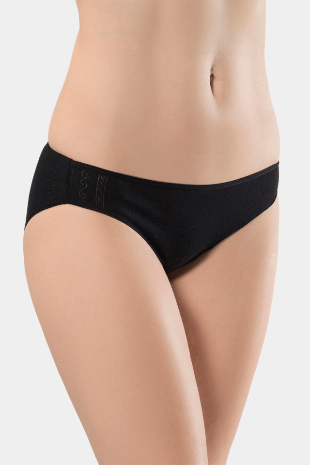 Türen Kadın Jakarlı 2\'li Pamuklu Bikini Külot