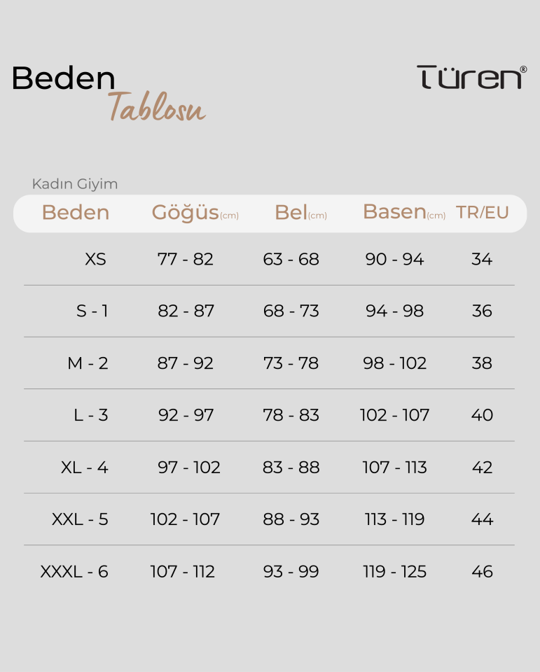 Türen Kadın Likralı Külot (2\'li Paket)