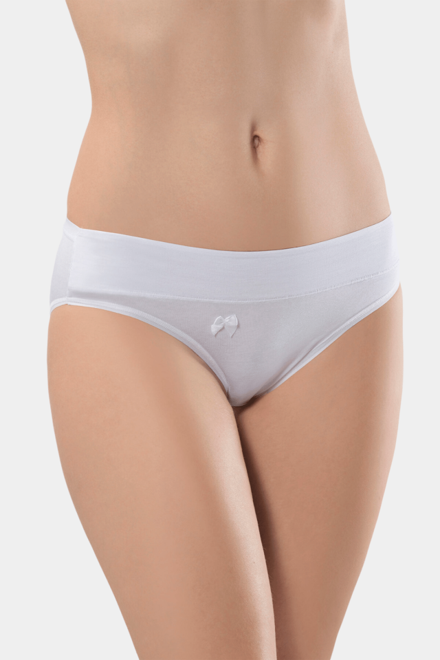 Türen Kadın Beli Lastikli Likralı 2\'li Pamuklu Bikini Külot