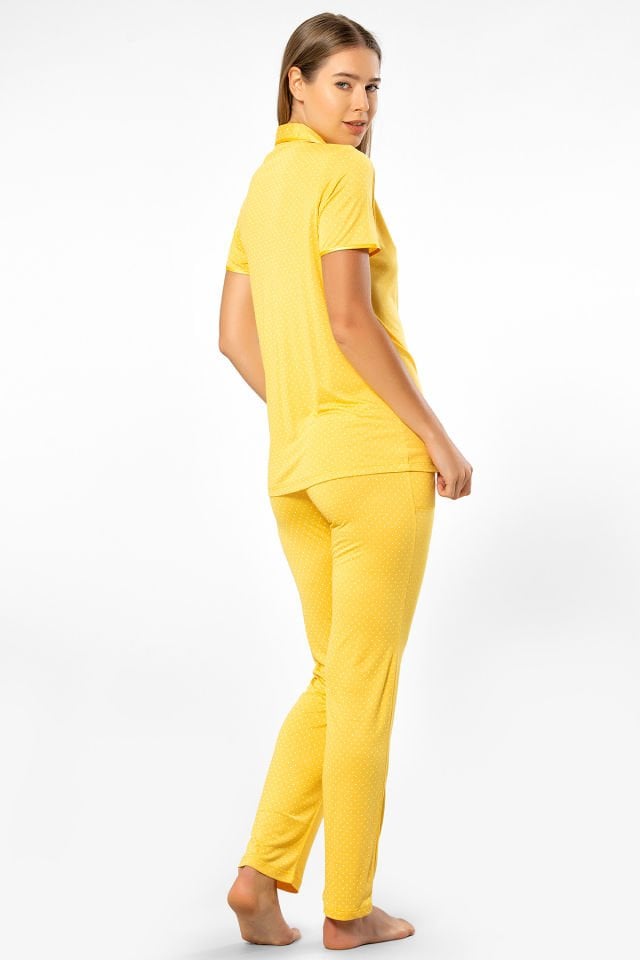 Türen Puanlı Kısa Kol Pijama Takımı