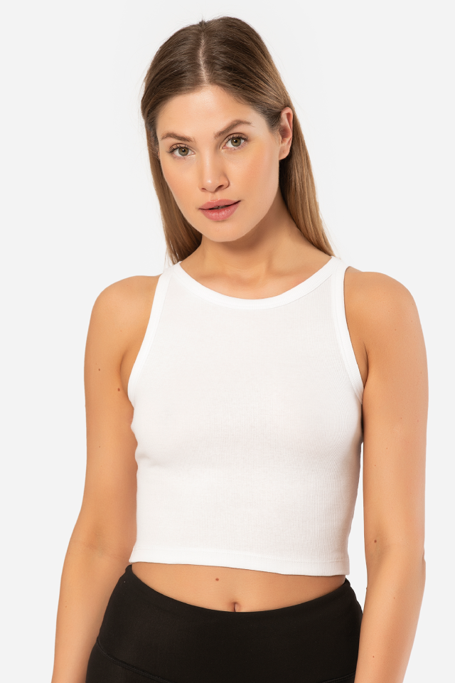Türen Kadın Fitilli Crop T-shirt