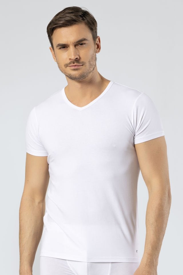 Cacharel Erkek V Yaka T-shirt