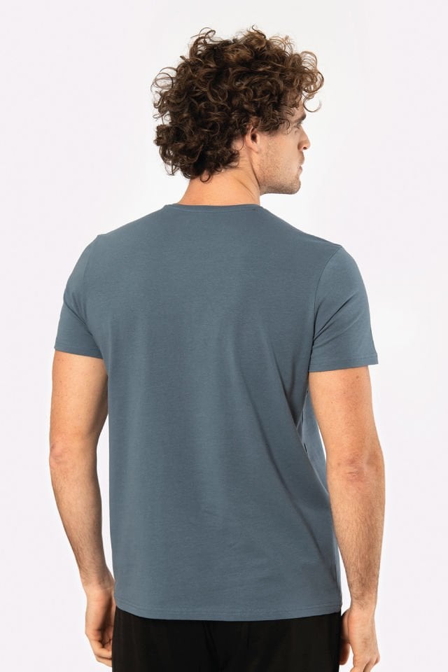 Cacharel Erkek Bisiklet Yaka Likralı T-shirt