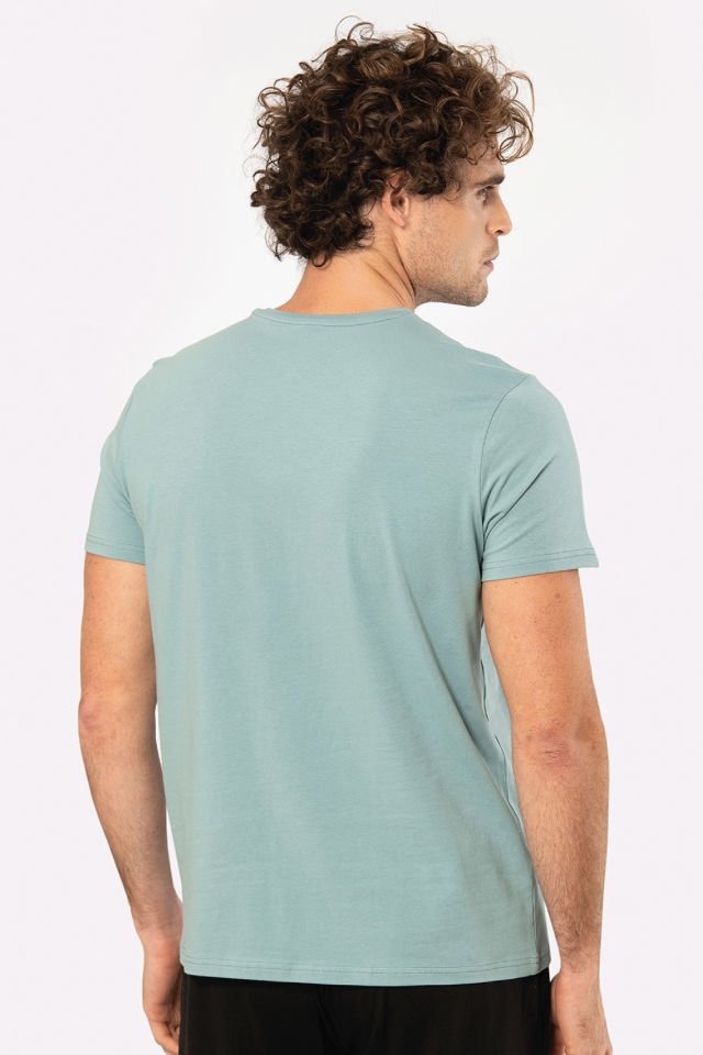 Cacharel Erkek Bisiklet Yaka Likralı T-shirt