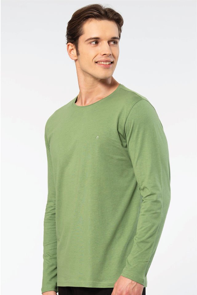 Cacharel Erkek Modal Pamuk Bisiklet Yaka T-shirt