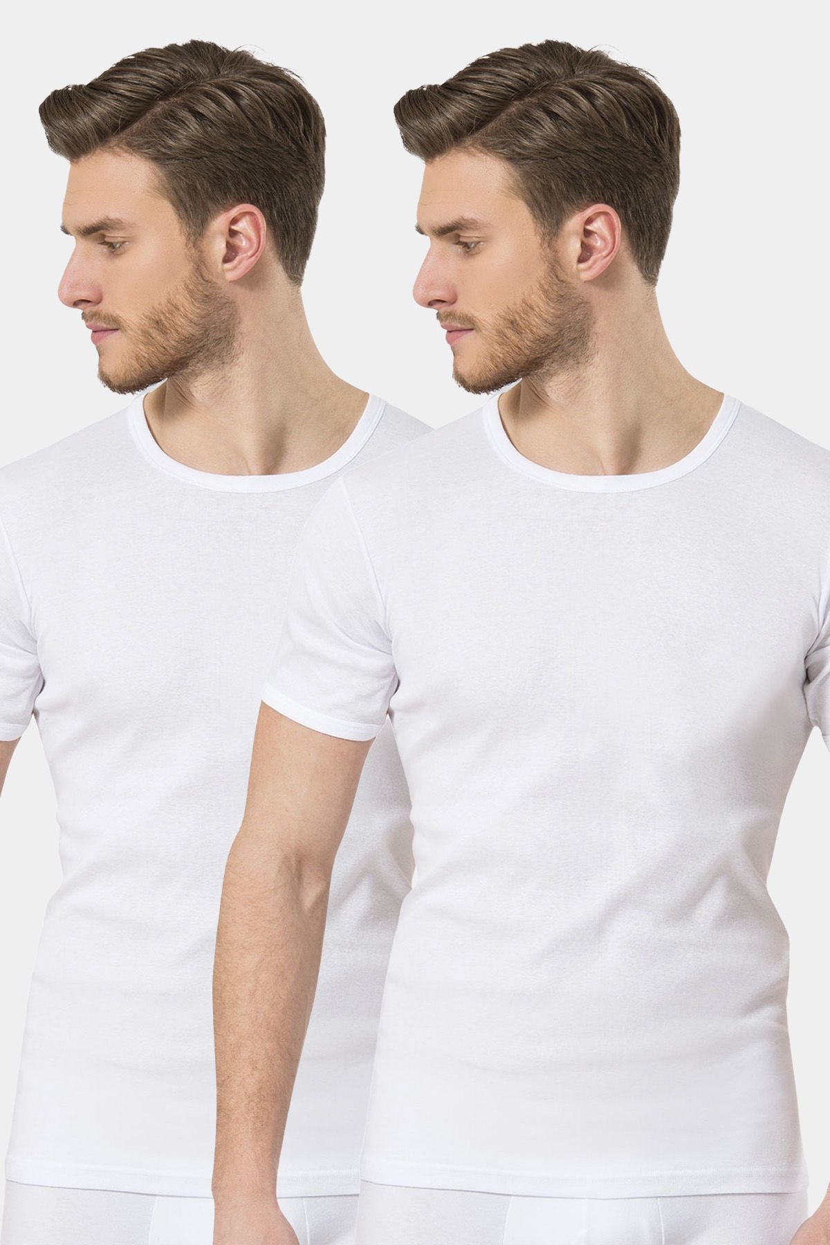Türen Erkek Ribana O yaka Fanila (2\'li Paket)