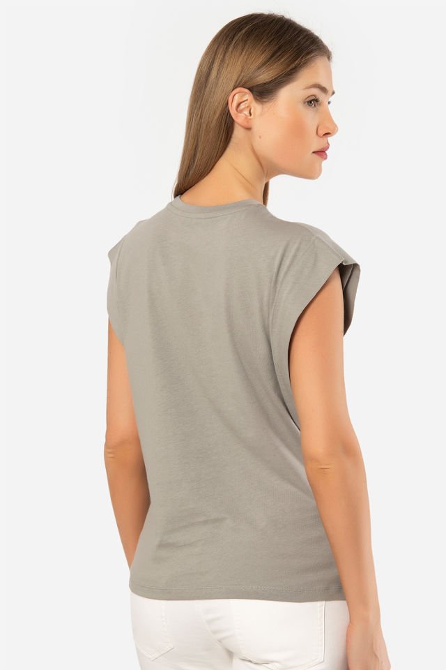 Türen Kadın Vatka Görünümlü T-shirt
