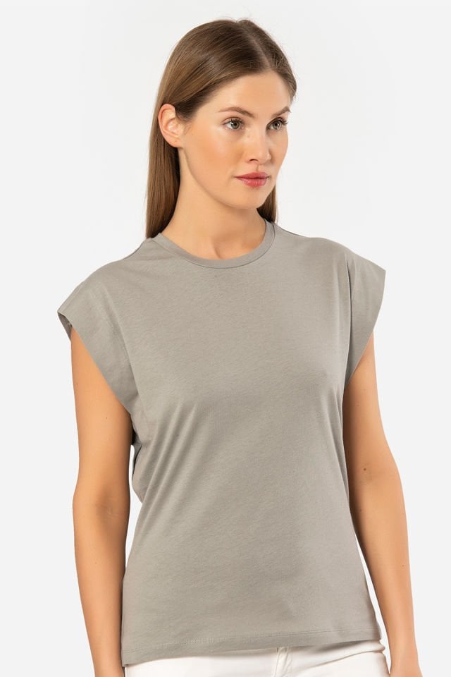 Türen Kadın Vatka Görünümlü T-shirt