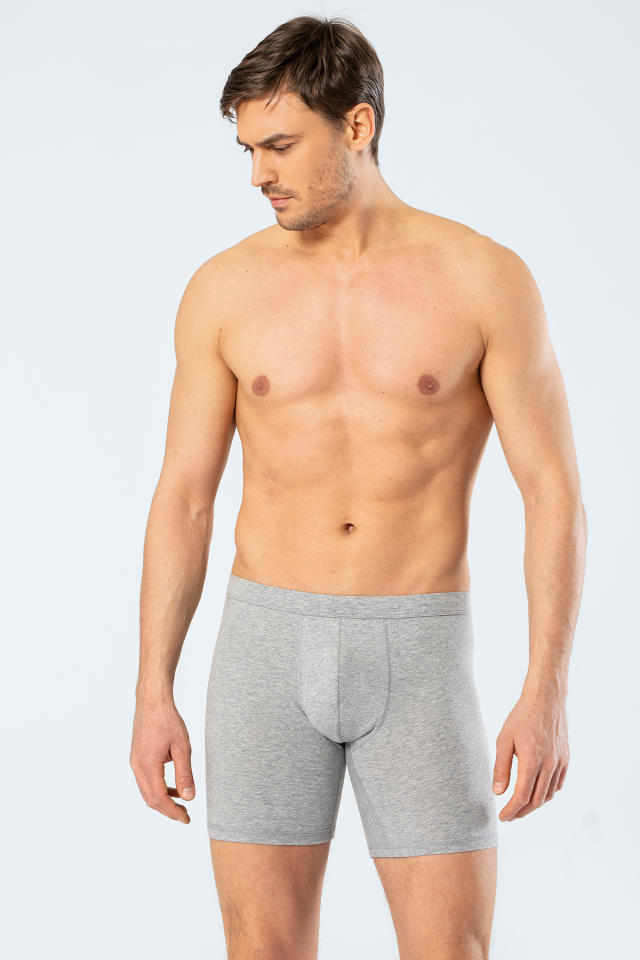 Cacharel Erkek Likralı Uzun Boxer (Bel Bantlı)