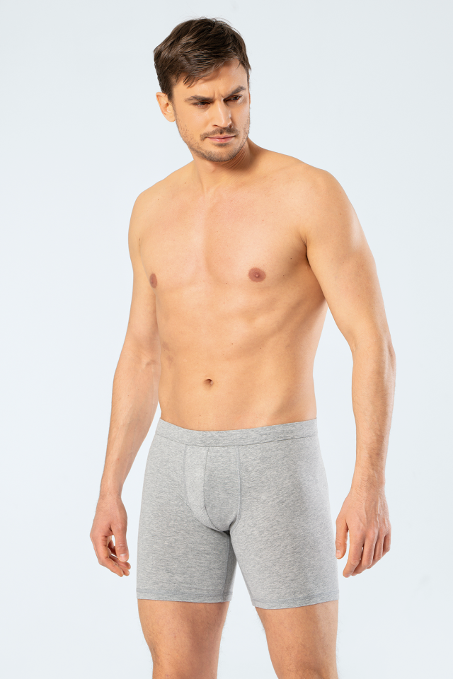 Cacharel Erkek Likralı Uzun Boxer (Bel Bantlı)