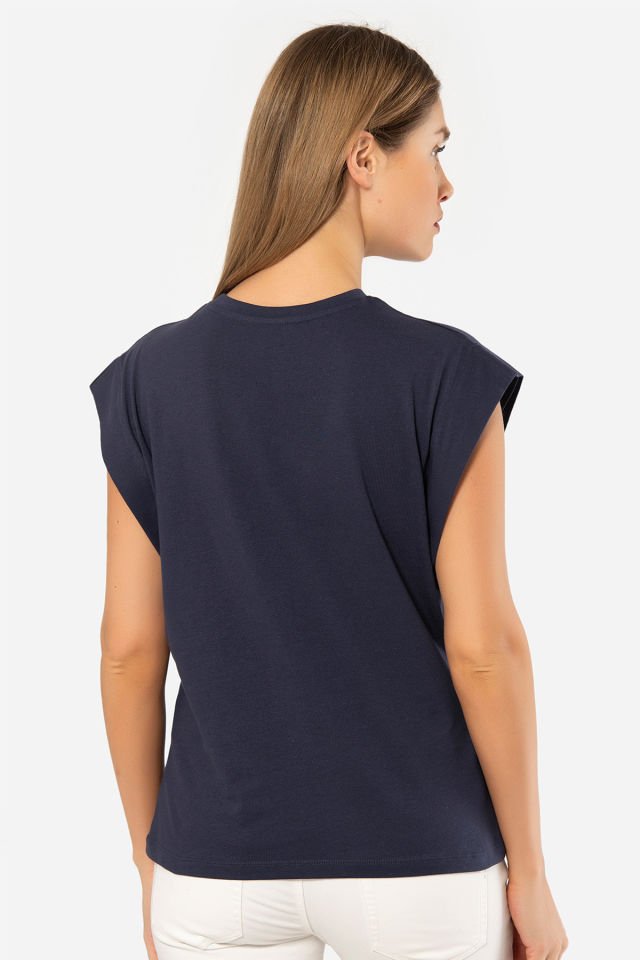 Türen Kadın Vatka Görünümlü T-shirt