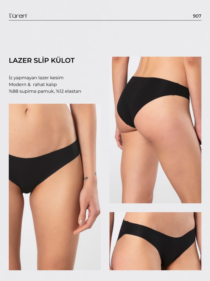 Türen Kadın Lazer Kesim Pamuklu Bikini Külot