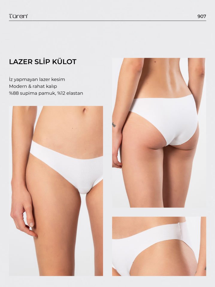 Türen Kadın Lazer Kesim Pamuklu Bikini Külot