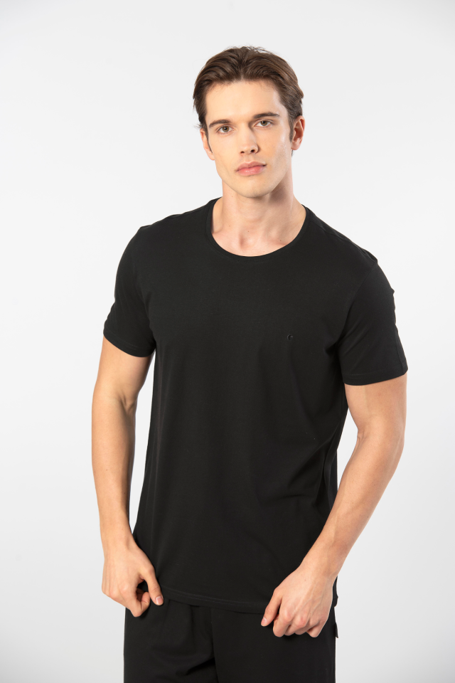 Cacharel Erkek Bisiklet Yaka T-Shirt