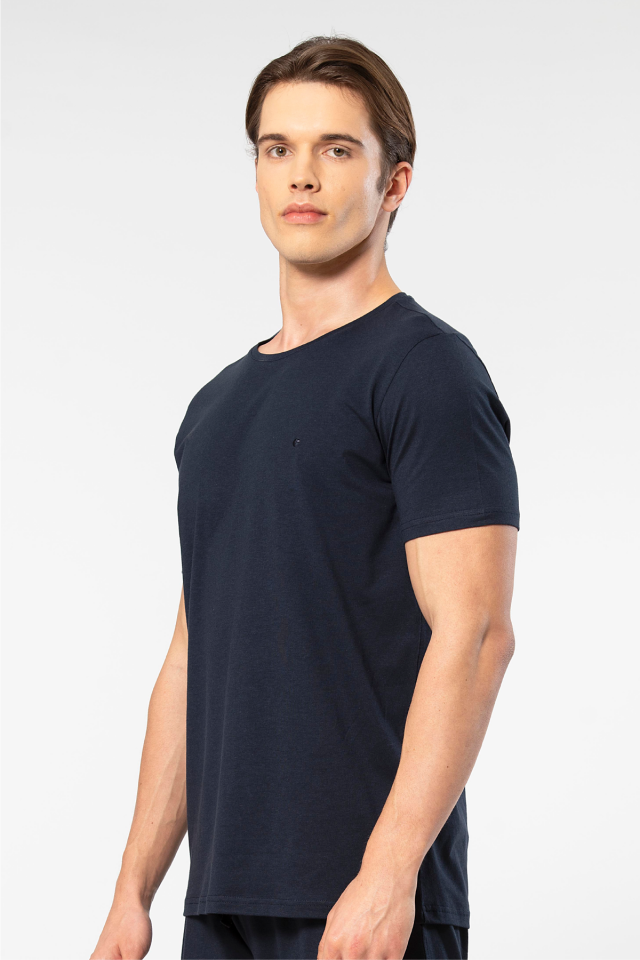 Cacharel Erkek Bisiklet Yaka T-Shirt
