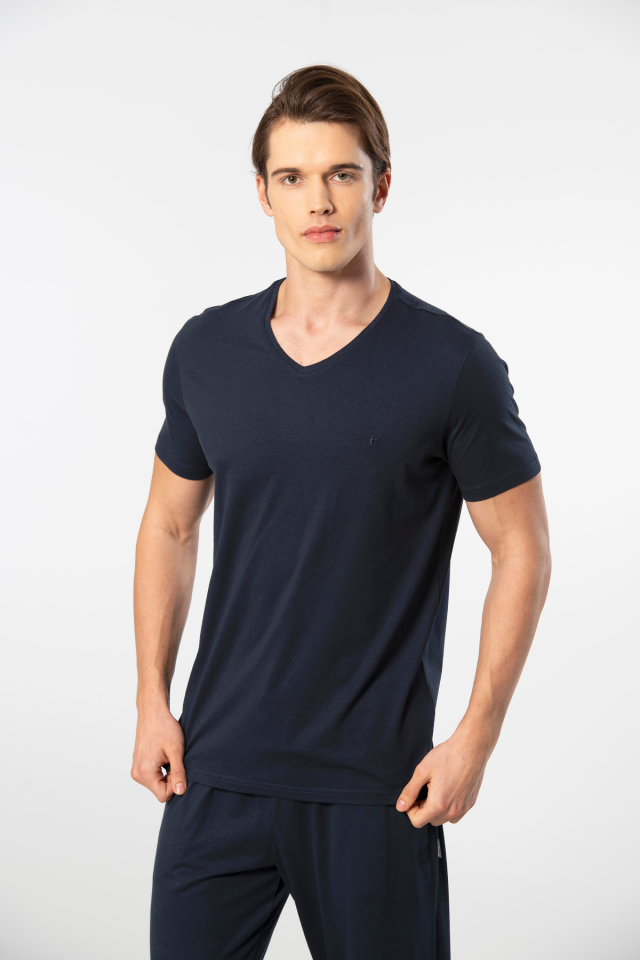 Cacharel Erkek V Yaka T-Shirt