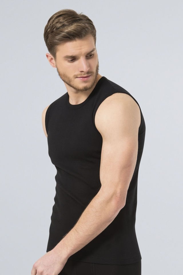 Türen Erkek Spor O yaka Atlet (2\'li Paket)