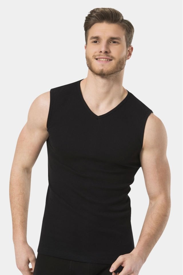 Türen Erkek Spor V Yaka Atlet (2\'li Paket)