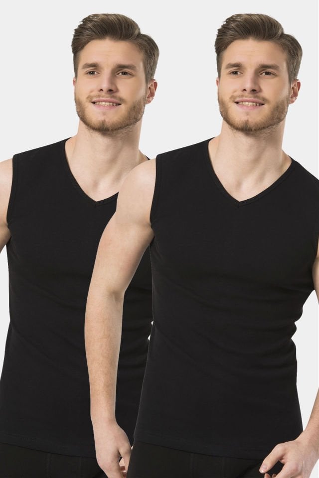 Türen Erkek Spor V Yaka Atlet (2\'li Paket)