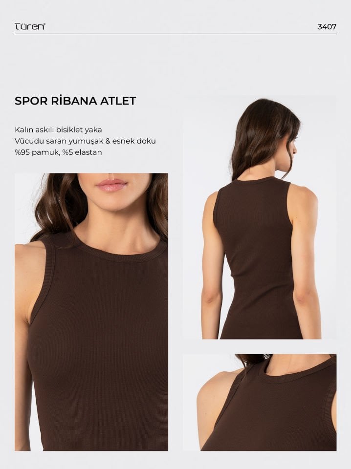 Türen Kadın Kolsuz Ribana Atlet