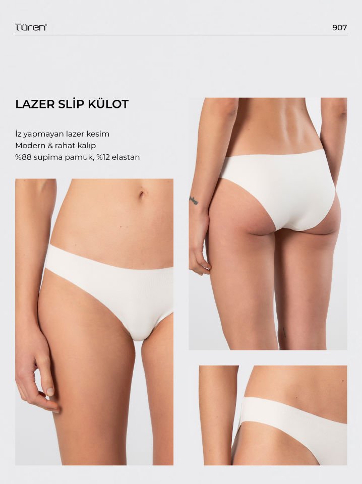 Türen Kadın Lazer Kesim Pamuklu Bikini Külot