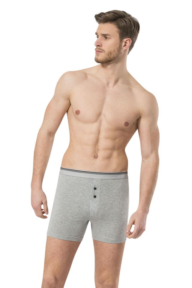 Türen Erkek Likralı Düğmeli Boxer (2\'li Paket)