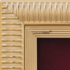 18 cm x 20 cm Ölçü Taşlı Dore Altın Renk Lalegül Tablo Çerçeve