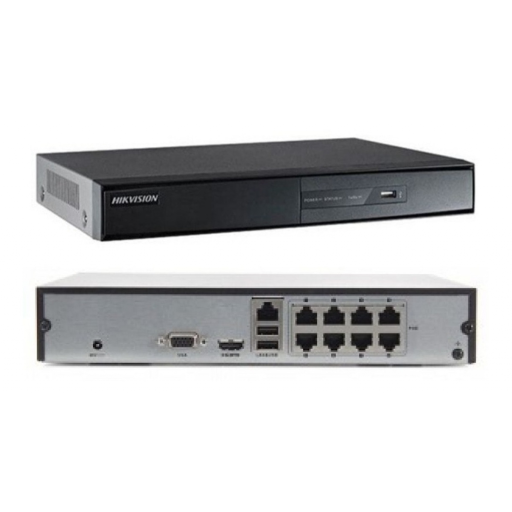 HIKVISION DS-7108NI-Q1/8P/M 4Mpix, H265+, 8Kanal Video, 8PoE, 1 HDD, UHD 1520P Kayıt, 60Mbps Bant Genişliği, NVR
