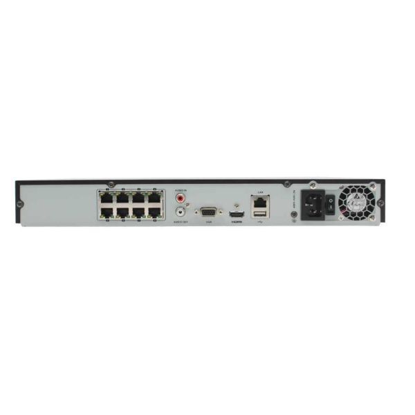 HIKVISION DS-7608NI-Q2/8P 8Mpix, H265+, 8Kanal Video, 8Poe, 2 HDD, UHD 4K 2160P Kayıt, 80-160Mbps Bant Genişliği, NVR