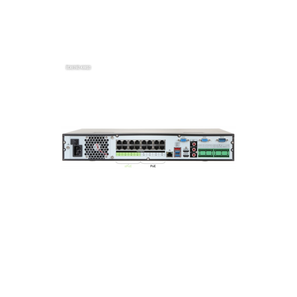 DAHUA  NVR5416-16P-4KS2E 12Mpix, H265+, 16Kanal Video, 16 Poe, 4 HDD, 1080P Kayıt, 320Mbps Bant Genişliği, NVR