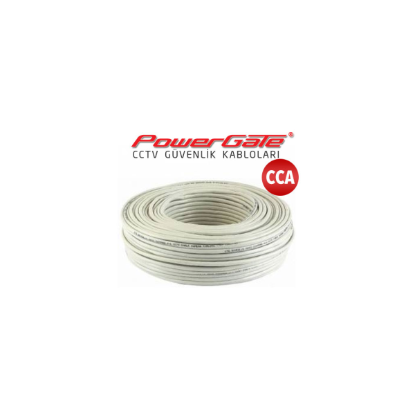 PowerGate CELL 134mt, 2+1 (2x0,22+0,25) CCA, CCTV Güvenlik Kablosu