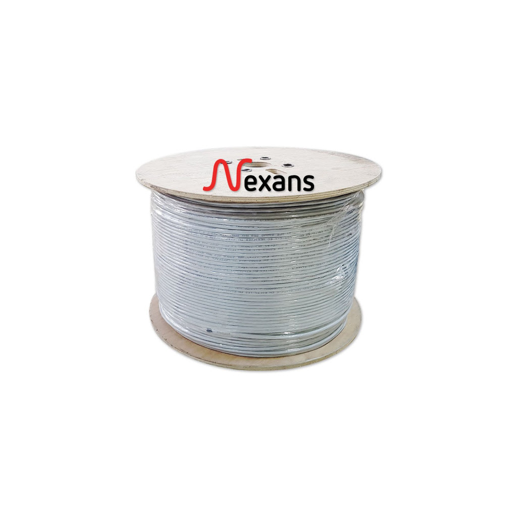 NEXANS CAT6, 500M, 23AWG (0,58mm), UTP, %100 Bakır, Makara, Kablo (Gri)