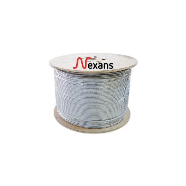 NEXANS CAT6, 500M, 23AWG (0,58mm), UTP, %100 Bakır, Makara, Kablo (Gri)