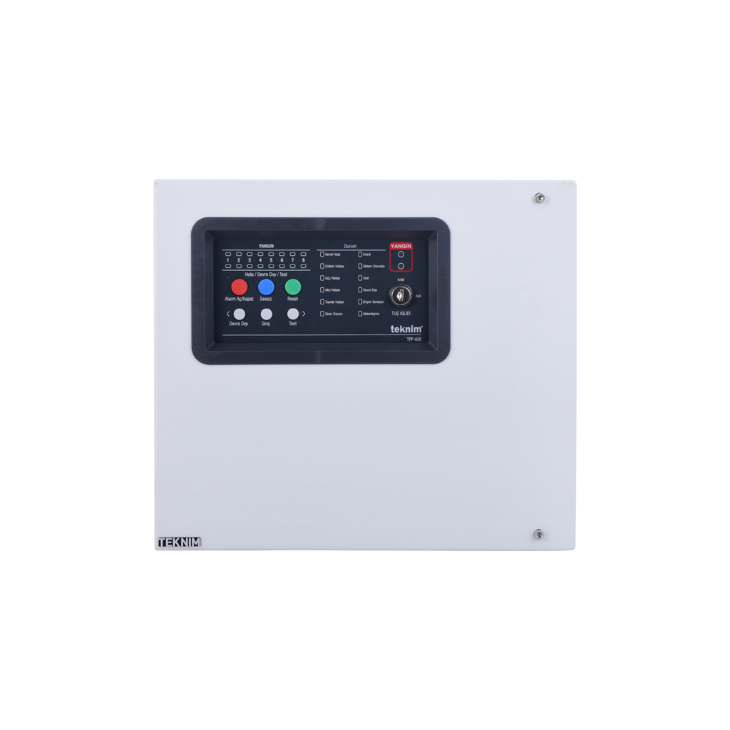 TEKNİM TFP-408 8 BÖLGE KONV. YANGIN ALARM PANELİ