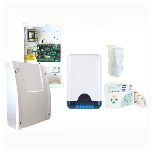 TEKNİM VAP404PT 4+4 ZONLU GELİŞMİŞ ALARM SETİ (Akü Hariç)