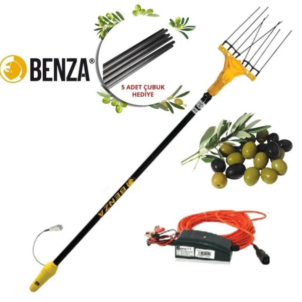 Benza B012L Zeytin Silkme Makinası+5 Ad. Çubuk